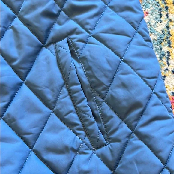 PICK 5/$15 - Blue Quilted Vest Coldwater Creek size Large women’s ladies - Picture 3 of 3
